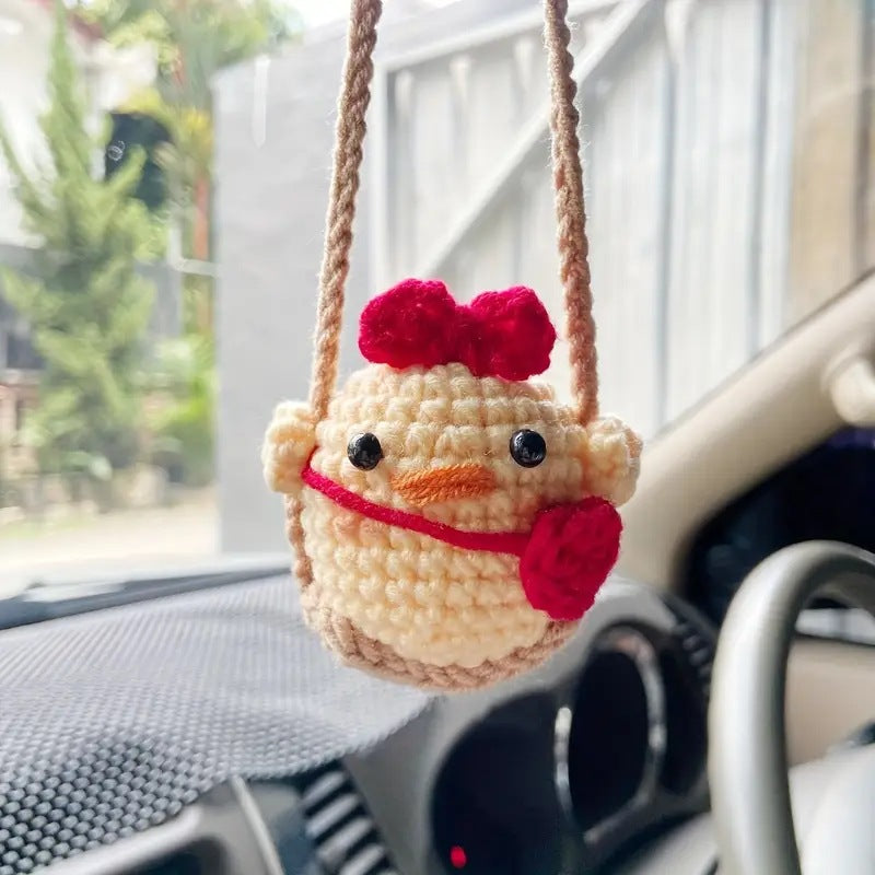 Car plant pendant Car decoration Rearview mirror pendant Creative wool in the car