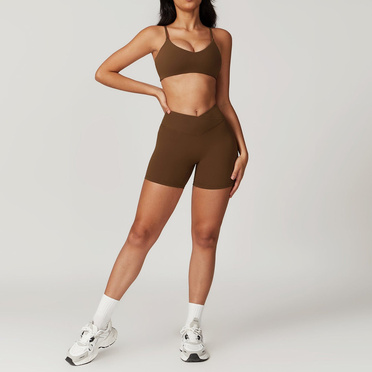 Sollinarry Sustainable Recycled Tight Quick Drying Yoga Suit Outer Wear Running Sports Short Sleeve Suit Beauty Back Workout Clothes Women