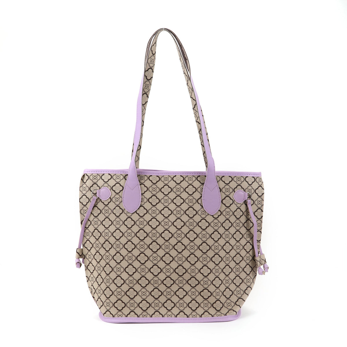 Ladies printed shoulder bag, versatile large capacity casual tote bag, big shoulder hobo bag