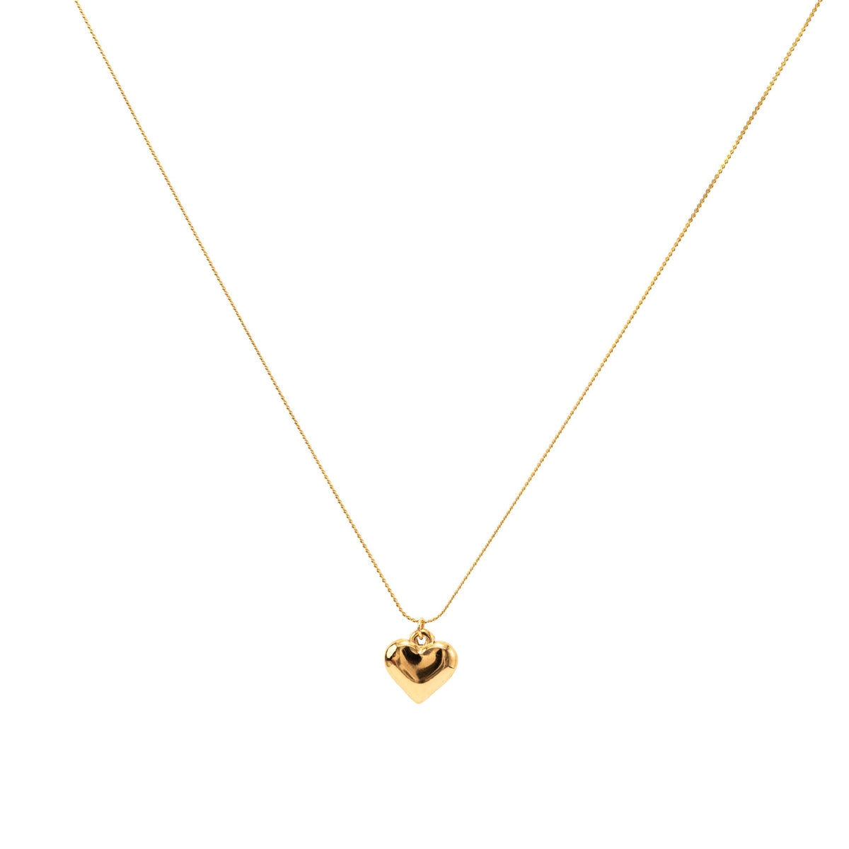 Three Dimensional Peach Heart Necklace Solid Love Heart Simplicity Dignified Embellished Clavicle Necklace Accessories