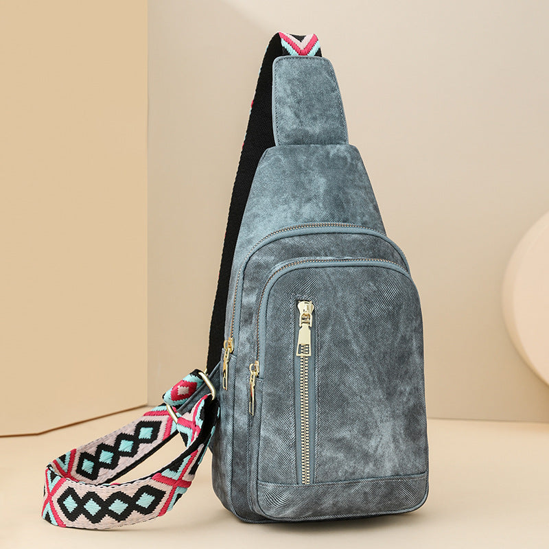 Retro Bags Women Large Capacity Women Chest Bag Simple Messenger Bag Women Chest Bag