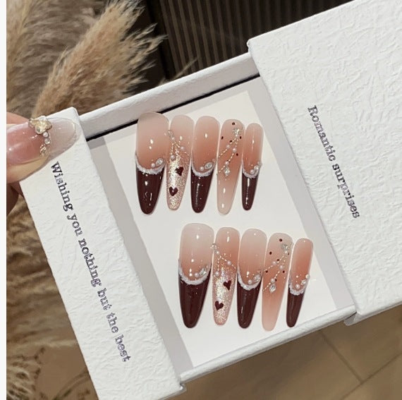 1033- Handmade press on nails fake nails removable