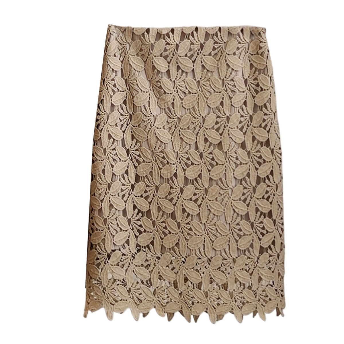 Lace Embroidered Hollow Out Cutout Skirt Women Summer High Waist Slimming Sexy Fashionable A line Sheath Mid Skirt