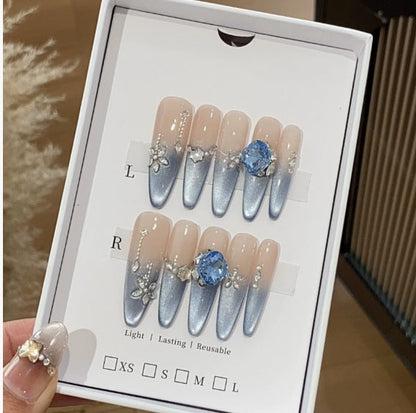 1035- Handmade press on nails fake nails removable