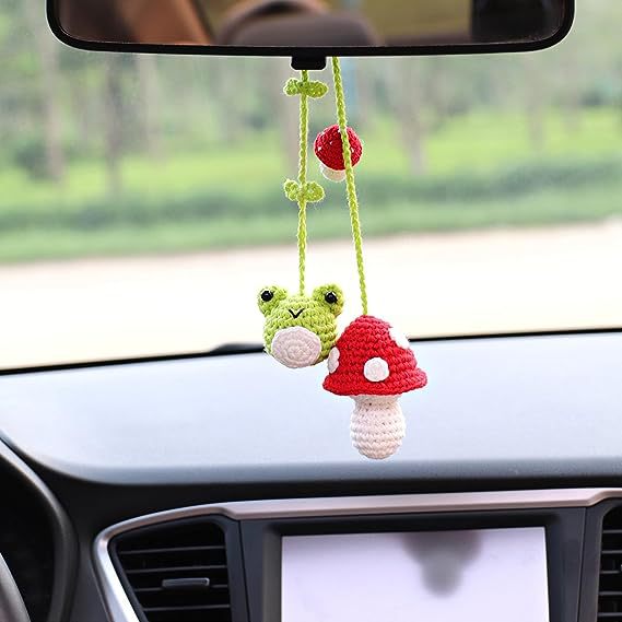 Car plant pendant Car decoration Rearview mirror pendant Creative wool in the car