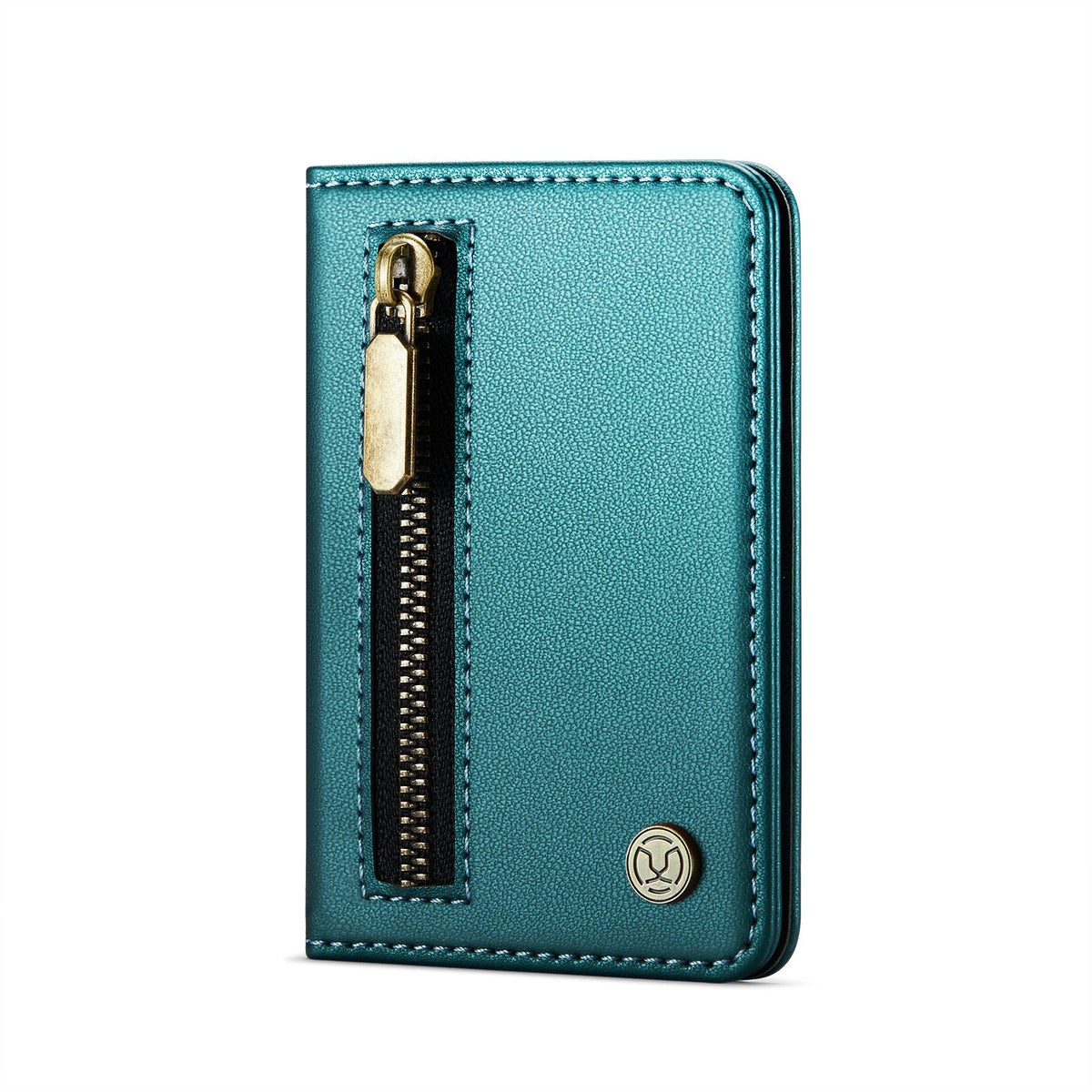 Magsafe ring magnetic card case  for iPhone17 card anti-theft brush 16/15/14/13 zipper change bag Wallet Magnetic Card Holder RFID Blocking, PU Leather Minimalist Phone Wallet Compatible with MagSafe Phones