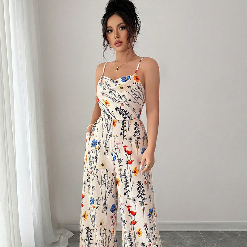 Suspenders Tube Top Jumpsuit Arrival Sexy Floral Slimming Jumpsuit