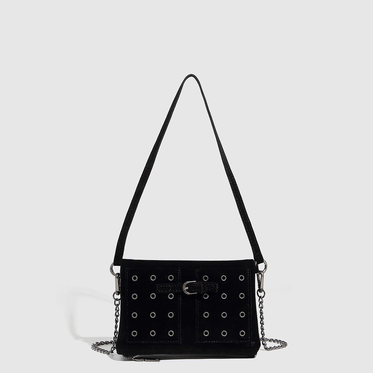 Shoulder Crossbody Bag Underarm Folding Small Square Bag Chain Corns Bag Envelope