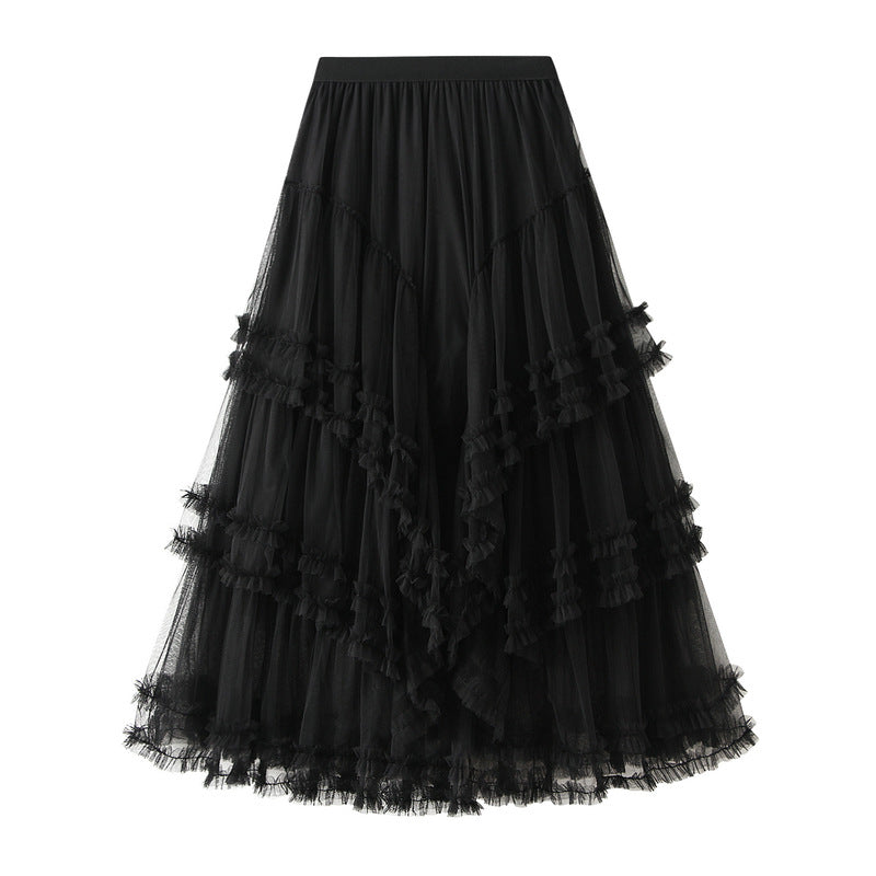 Spring Cover Slim Multi Layer High Grade Gauze Skirt High Grade Skirt Fairy Dress