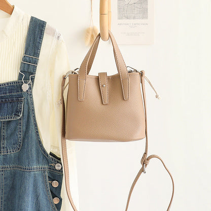 Premium Textured Bucket Bag - Retro Stylish Handbag & Fashion Versatile Shoulder Crossbody Bag