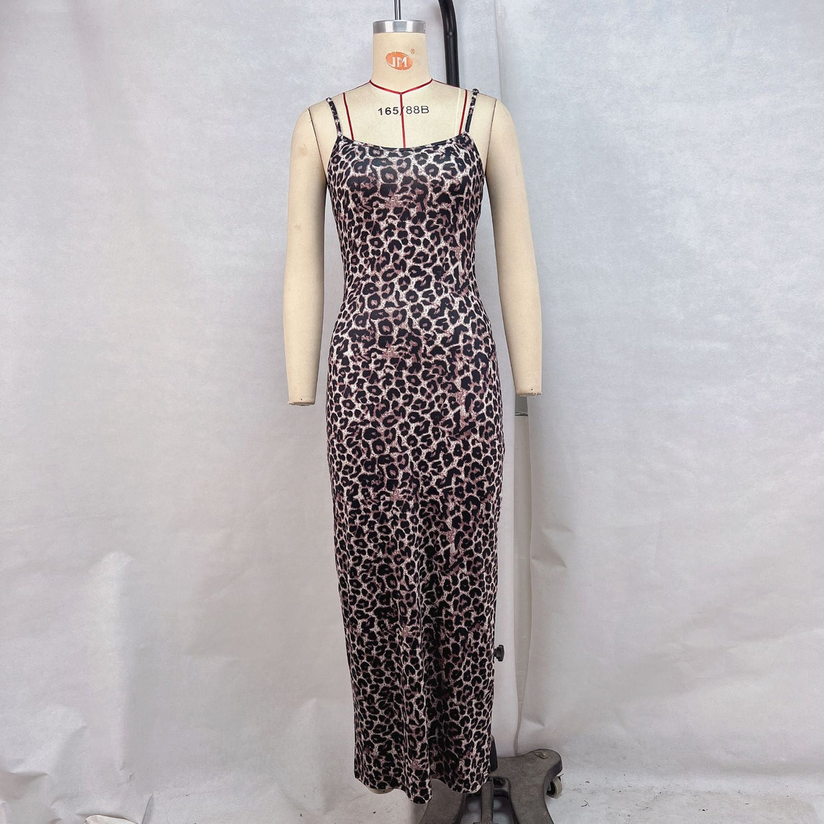 Women Clothing Sexy Sling Dress Tight Waist Sheath Dress Slimming Printed Dress Backless