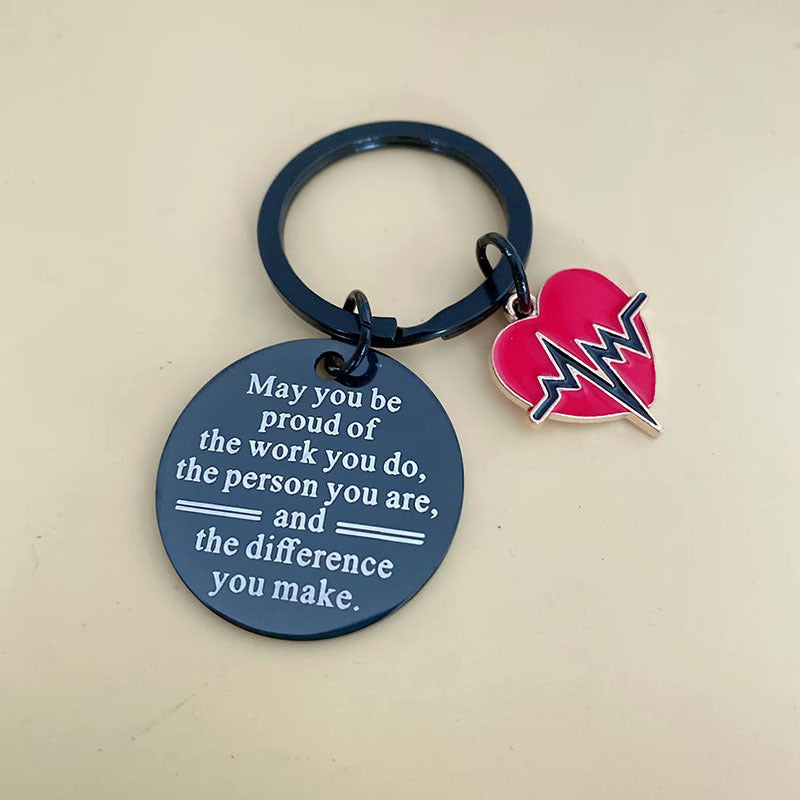 Stainless Steel Keychain Thanksgiving Inspirational Gifts for Family, Friends and Colleagues