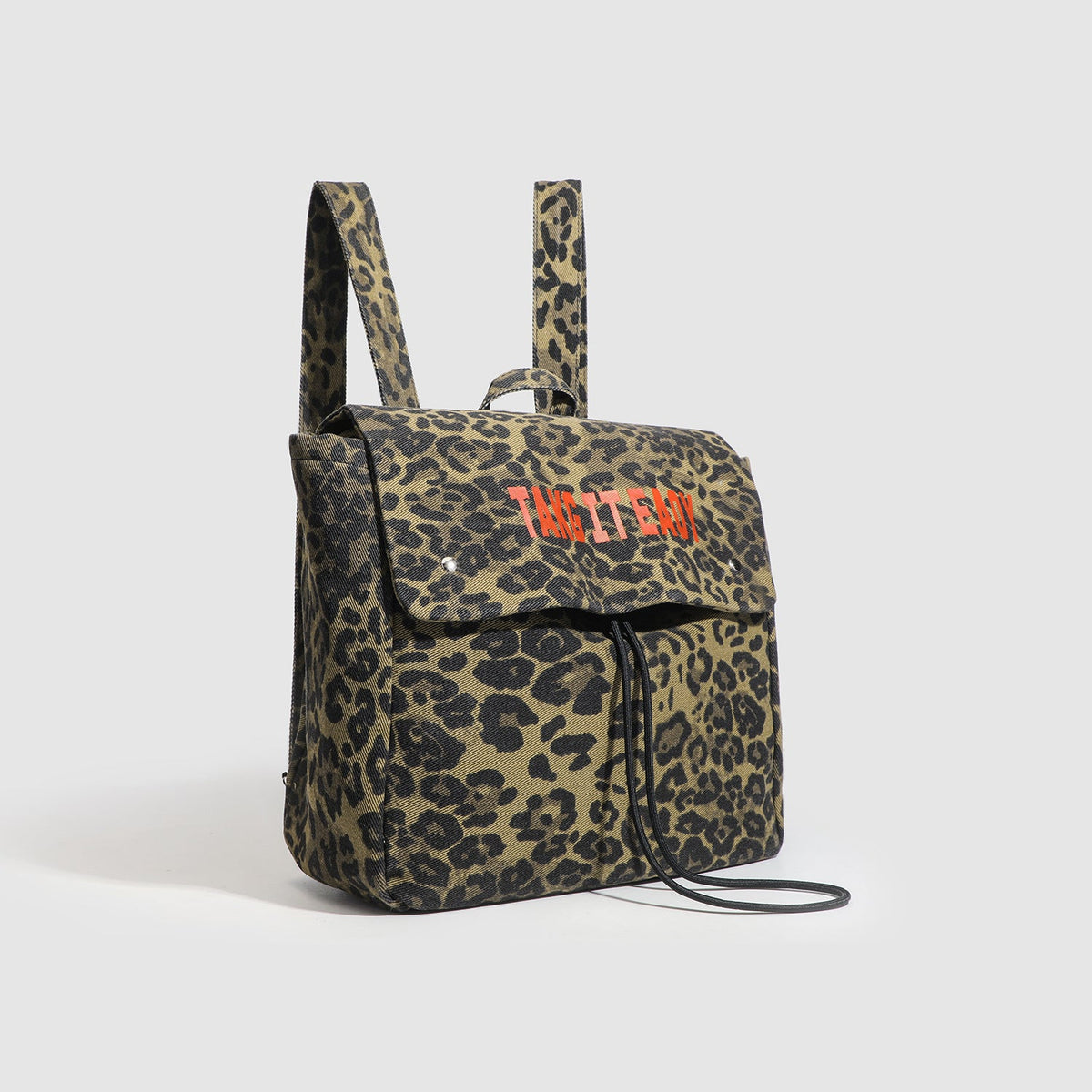 Girls Backpack - Stylish Female Leopard Print Backpack, Perfect Schoolbag for Ladies, Travel-Light Large Capacity Backpack Purse