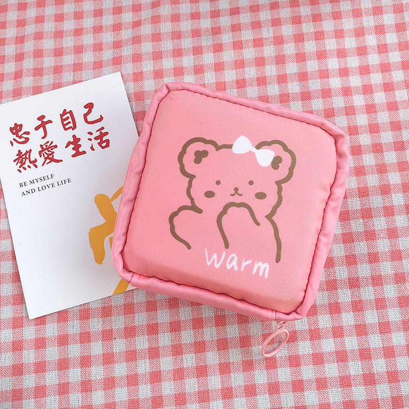 Period Bag for Women, Cute Sanitary Napkin Storage Bag, Portable Period Pouch, Sanitary Pads Bag,Tampons Holder for Purse