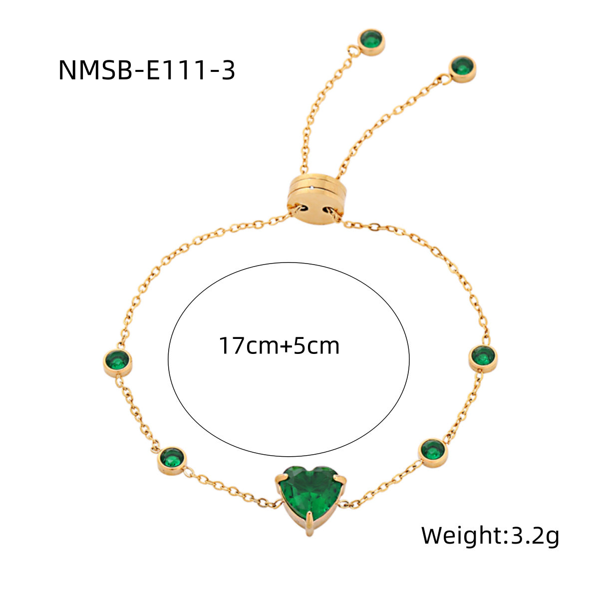 Arrival Starry Sky Heart Shape with Diamond Titanium Steel Bracelet Women Special Interest Light Luxury Colorful Crystals Stainless Steel Bracelet