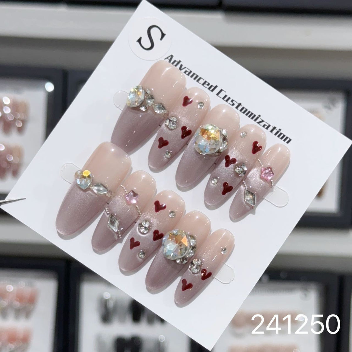 1028- Handmade press on nails fake nails removable