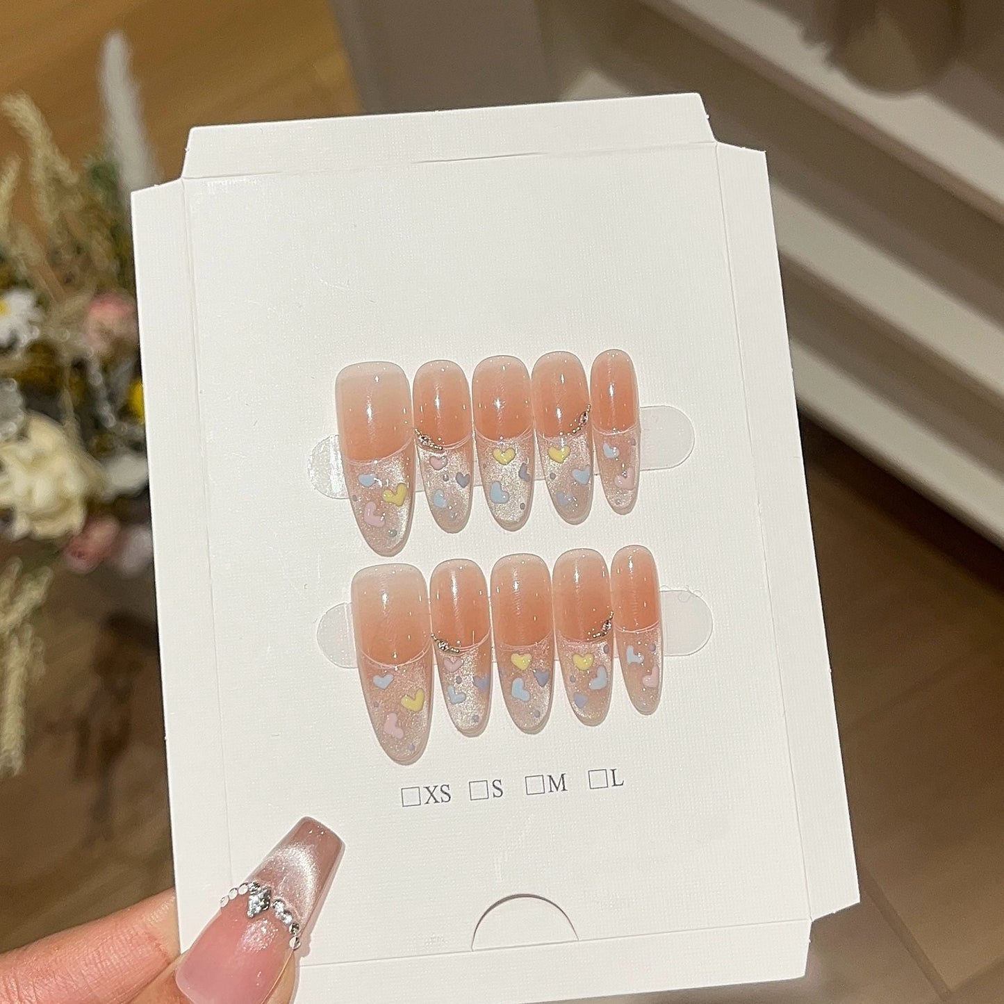 1033- Handmade press on nails fake nails removable