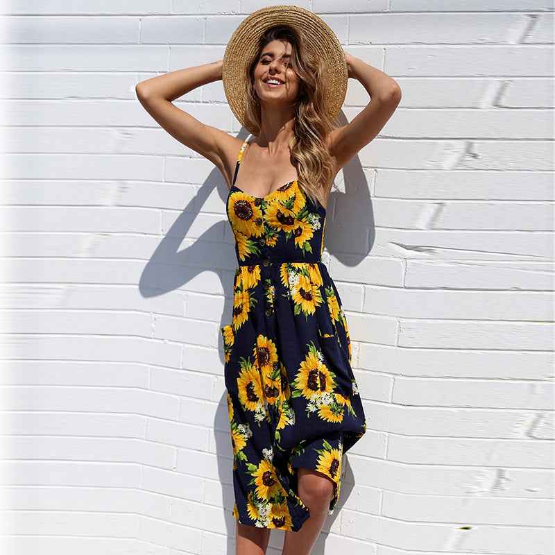Plus Size Sexy Suspender Beach Dress & Summer Robe