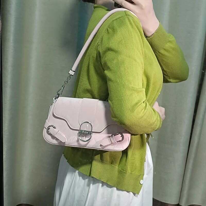 Small shoulder bag, commuter versatile hobo shoulder bag, design baguette bag underarm bag