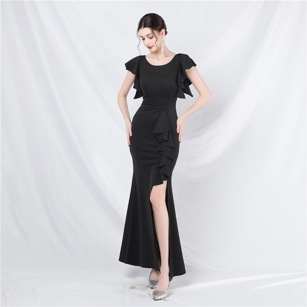 Wedding Cocktail Celebration Exhibition Car Model Long Formal Dress