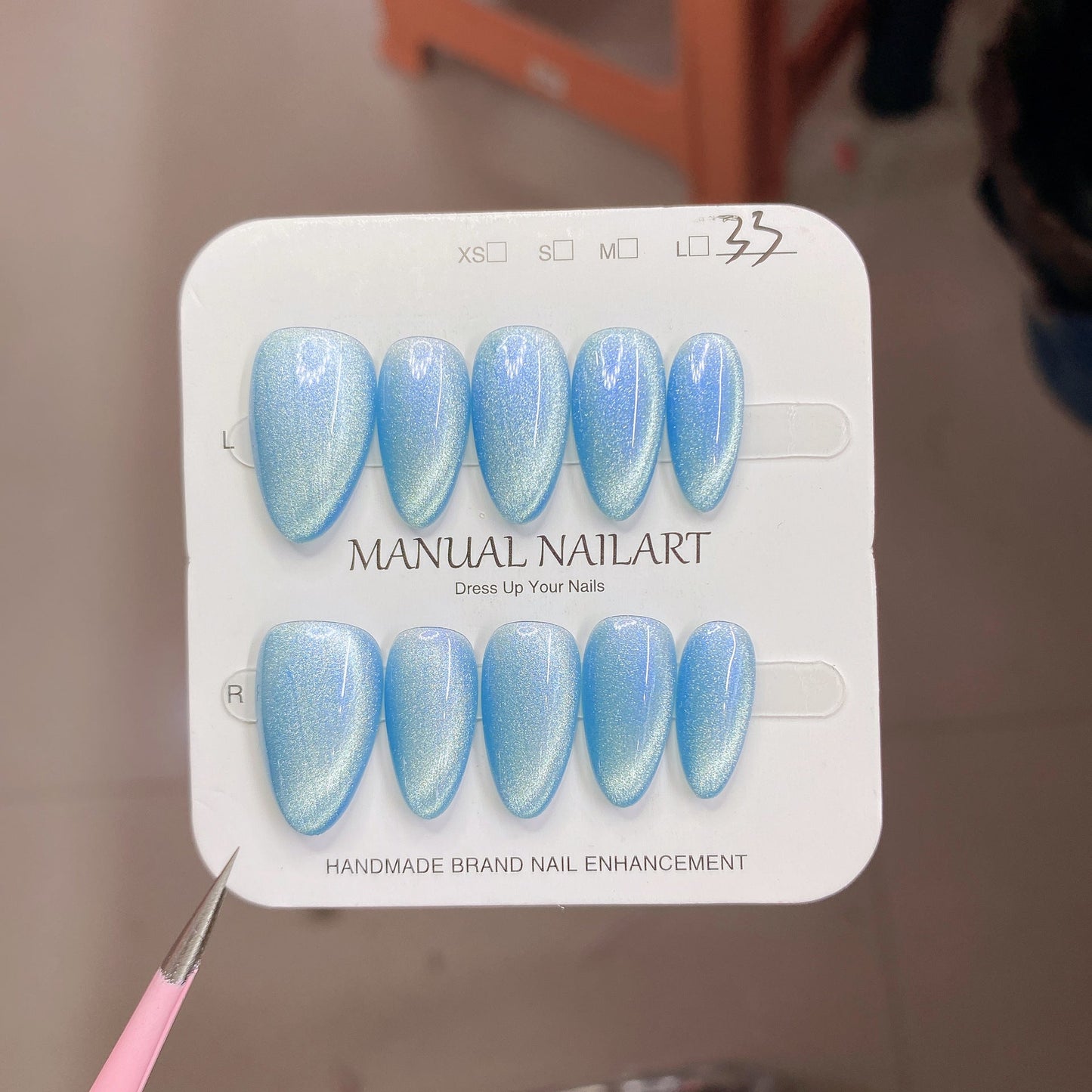1027- Handmade press on nails fake nails removable