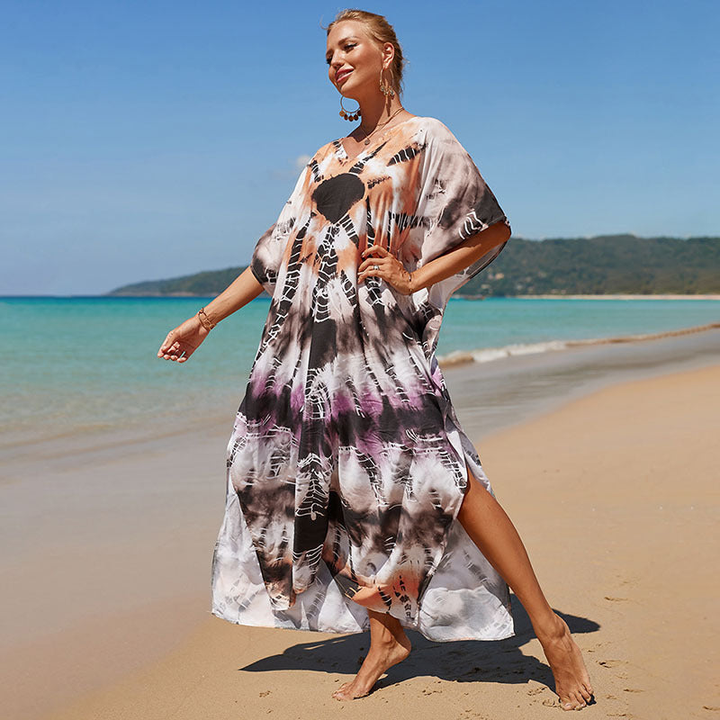 Bohemian Beach Robe ¨C Sexy Loose-Fit Bikini Cover-Up, Vacation Sun Protection Kimono