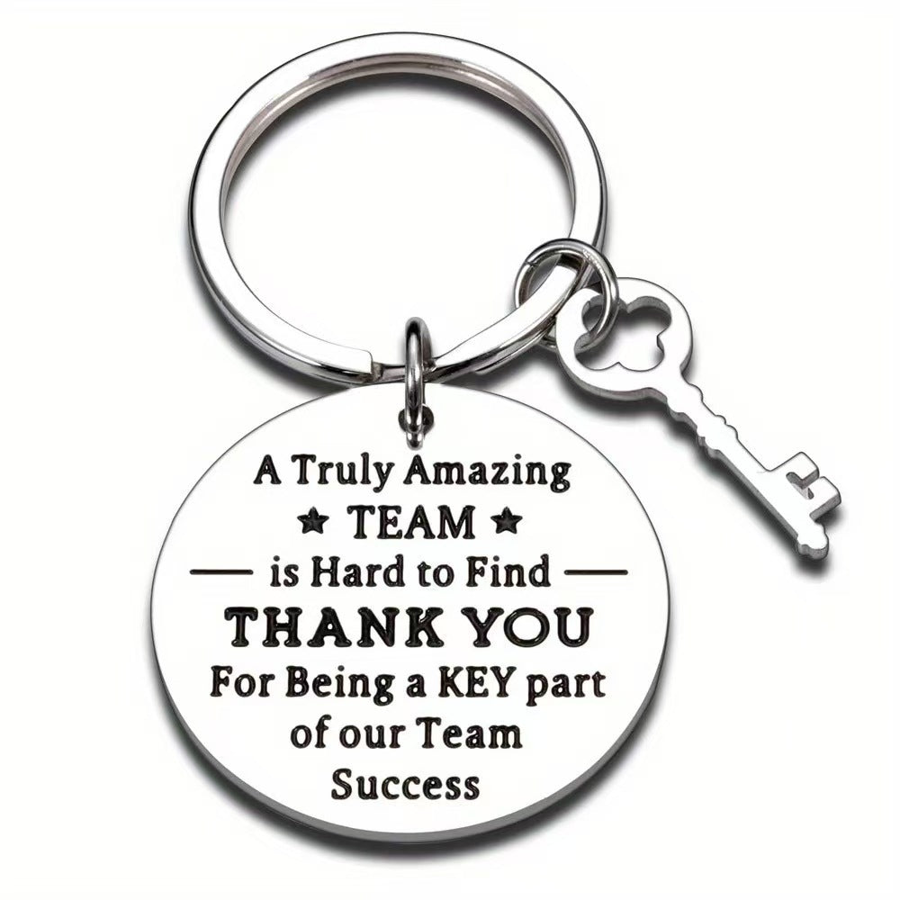 Stainless Steel Keychain Thanksgiving Inspirational Gifts for Family, Friends and Colleagues