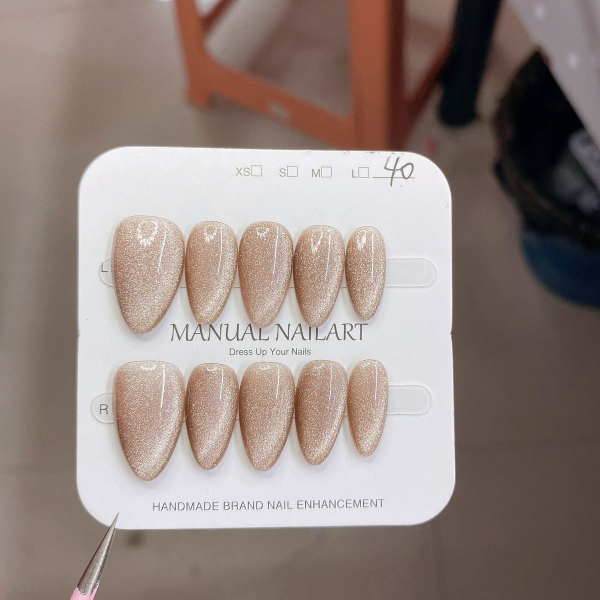 1026- Handmade press on nails fake nails removable