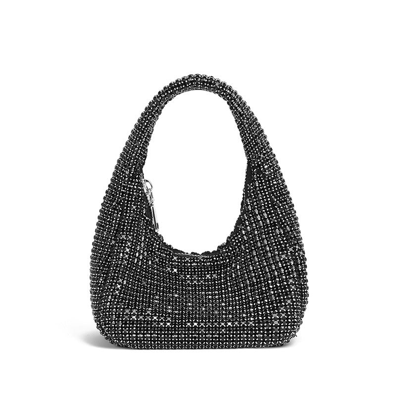 Shiny Diamond Bag Women Blingbling Internet Celebrity One Shoulder Crossbody Chain Makeup Phone Bag