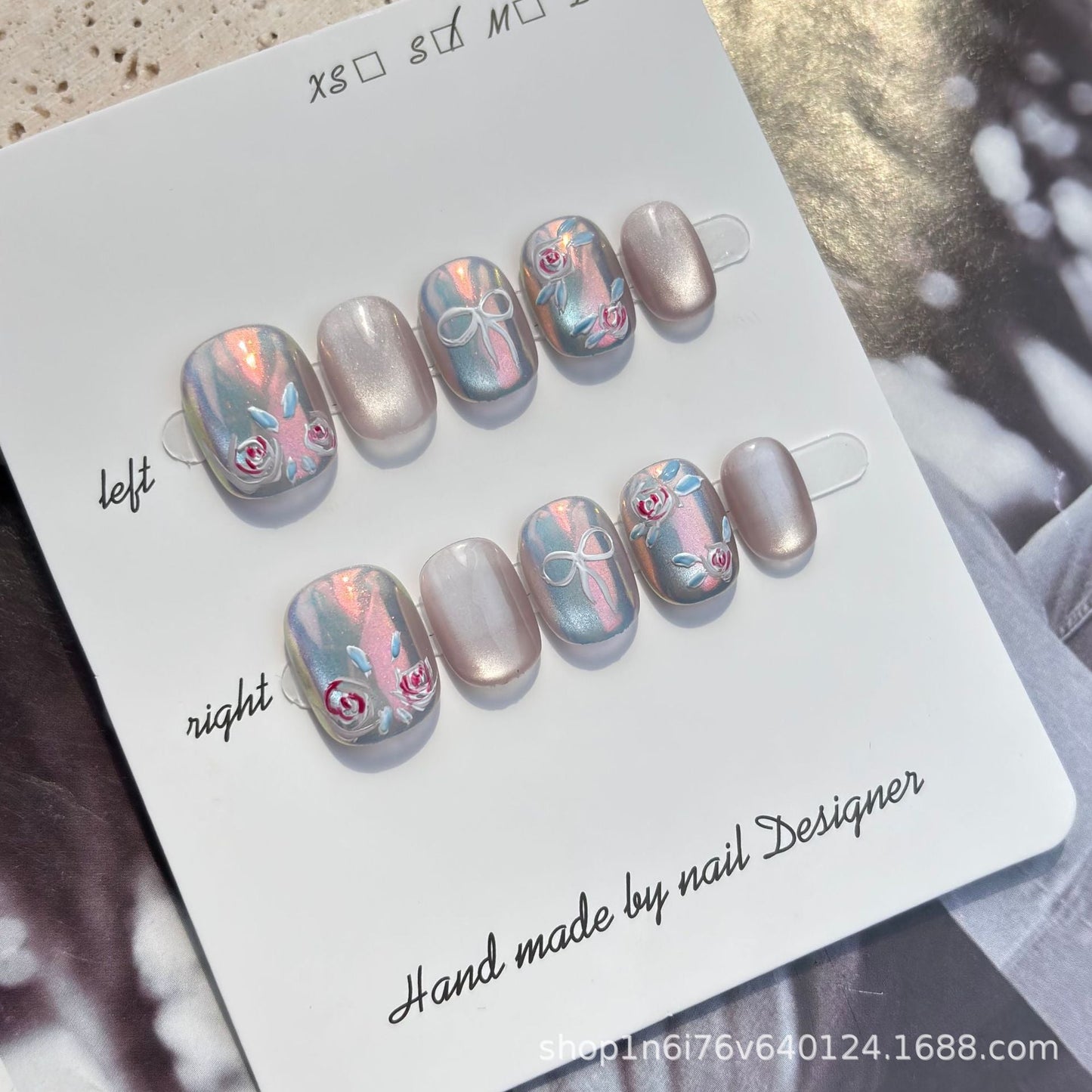 0940- Handmade press on nails fake nails removable