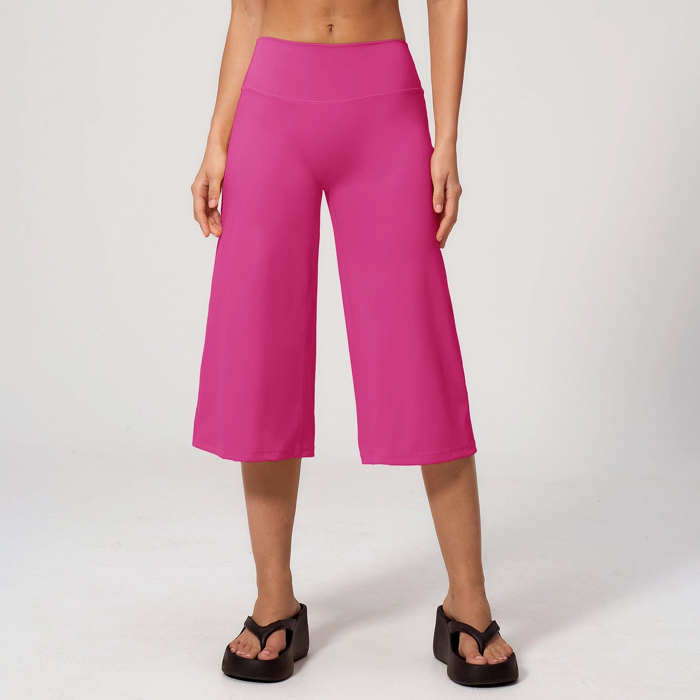 Summer Brushed Yoga Wear Sports Pirate Shorts For Women Abdominal Shaping High Waist Quick Drying Loose Fitness Sports Pirate Shorts