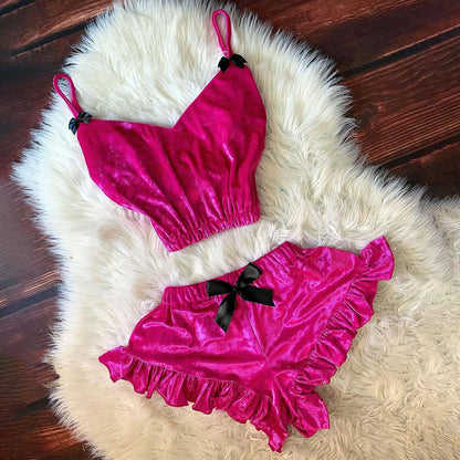 Sexy Lingerie Sexy Split Lace Pajamas Sexy