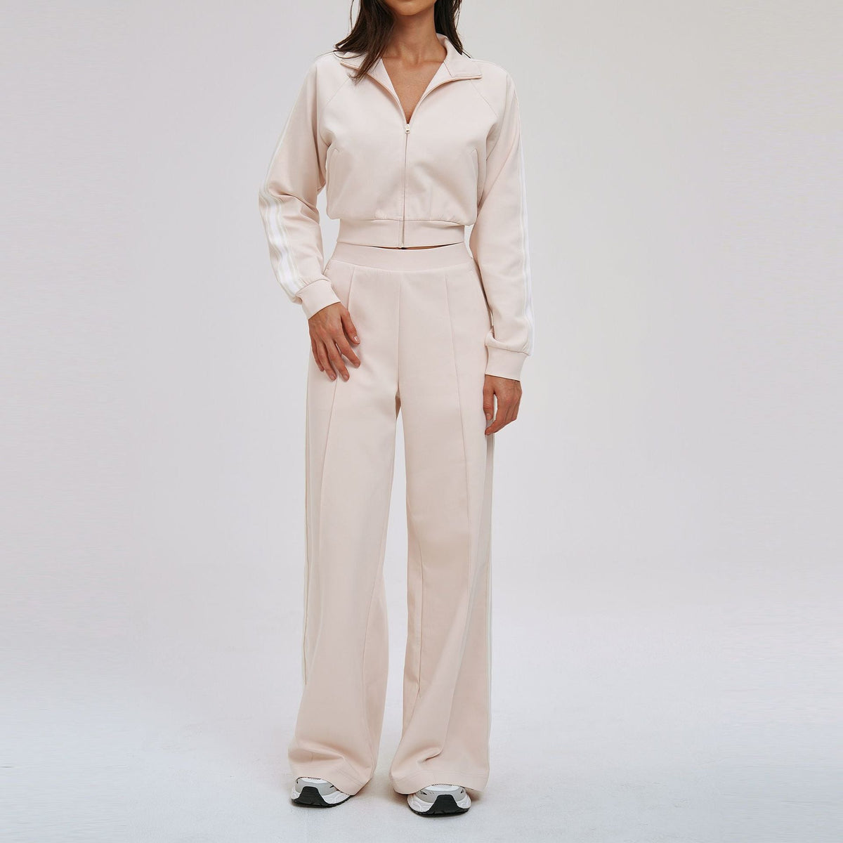 Contrast Color Sweatshirt Suit Loose Casual Comfortable All Match Outdoor Biking Mountain Climbing Sports Two Piece Sets