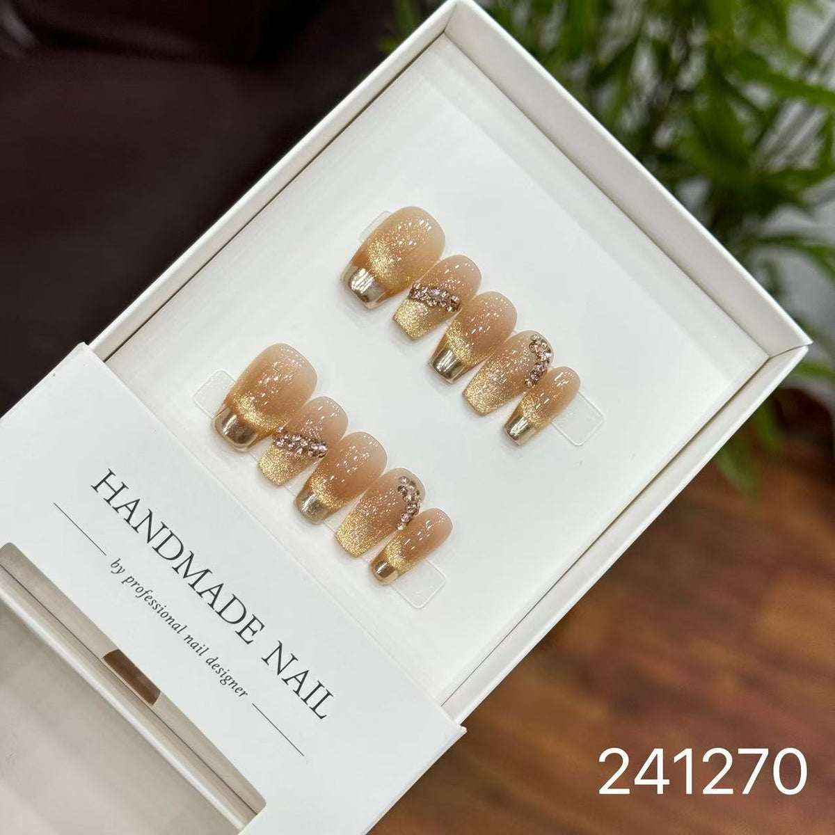 1028- Handmade press on nails fake nails removable
