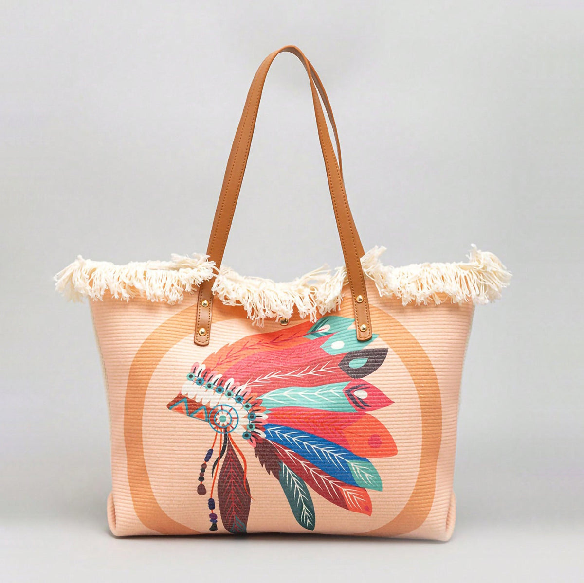 Fashion Large Tote Bag – High-Aesthetic Printed Handbag, Ethnic Style Travel Shoulder Shopper