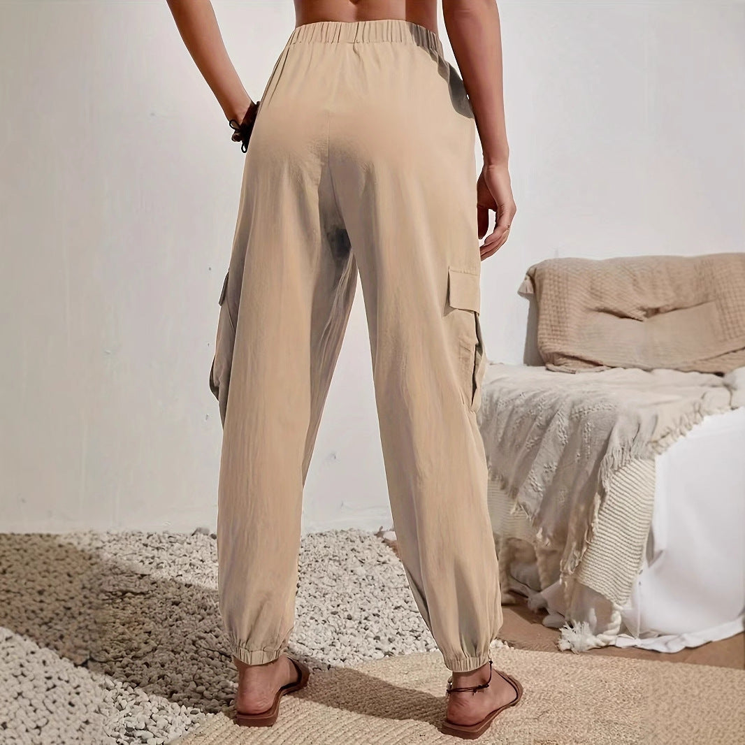 Women Clothing Casual All Matching Work Clothes Casual Trousers