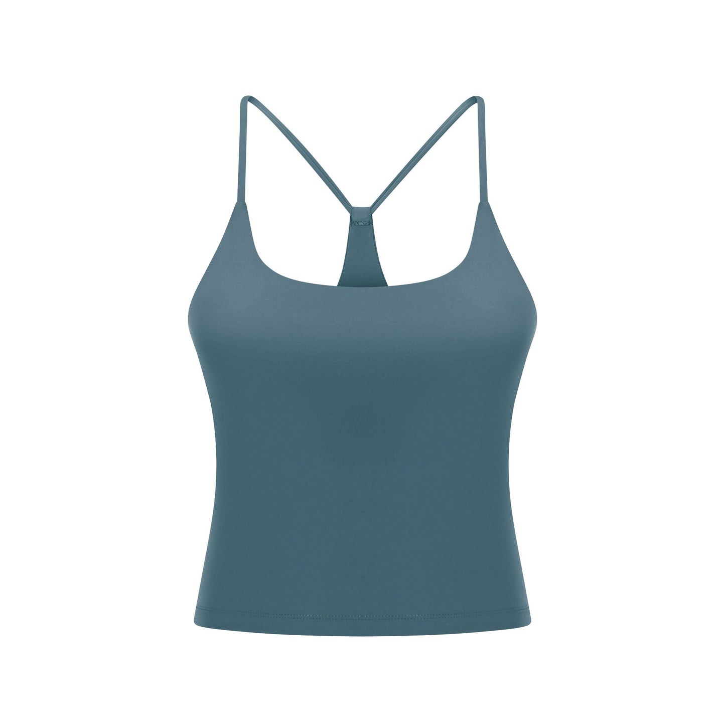 Spring Summer Sexy Y Shaped Beauty Strap Chest Pad Yoga Vest Women Moisture Wicking Stretch Skinny Yoga Clothes