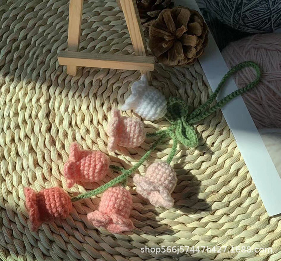 Car plant pendant Car decoration Rearview mirror pendant Creative wool in the car