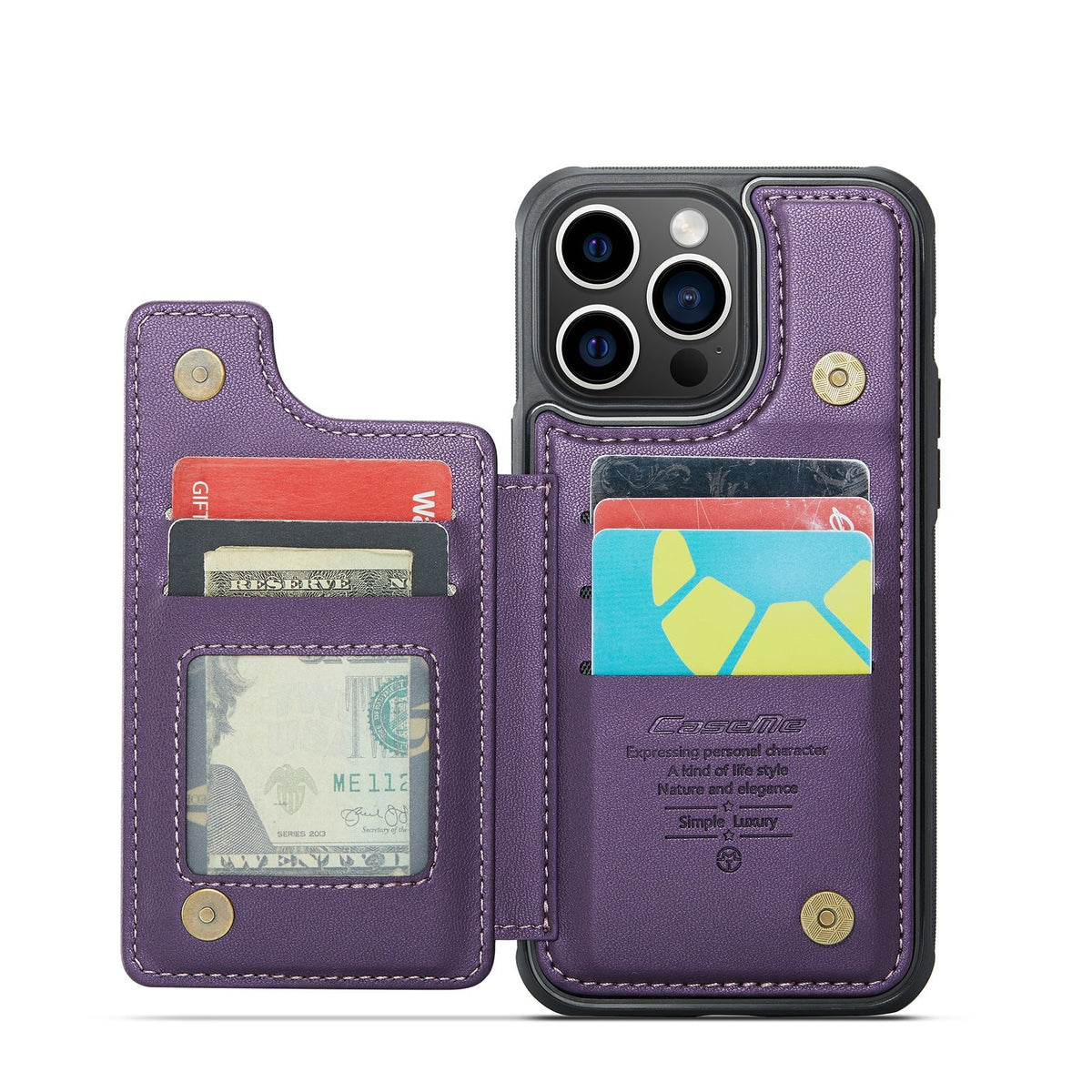For IPhone17 Magsafe Wallet Magnetic Card Holder RFID Blocking, PU Leather Minimalist Phone Wallet Compatible with MagSafe Phones and Cases for iPhone 16/15/14/13/12/Pro/Max/Plus