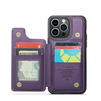 For IPhone17 Magsafe Wallet Magnetic Card Holder RFID Blocking, PU Leather Minimalist Phone Wallet Compatible with MagSafe Phones and Cases for iPhone 16/15/14/13/12/Pro/Max/Plus