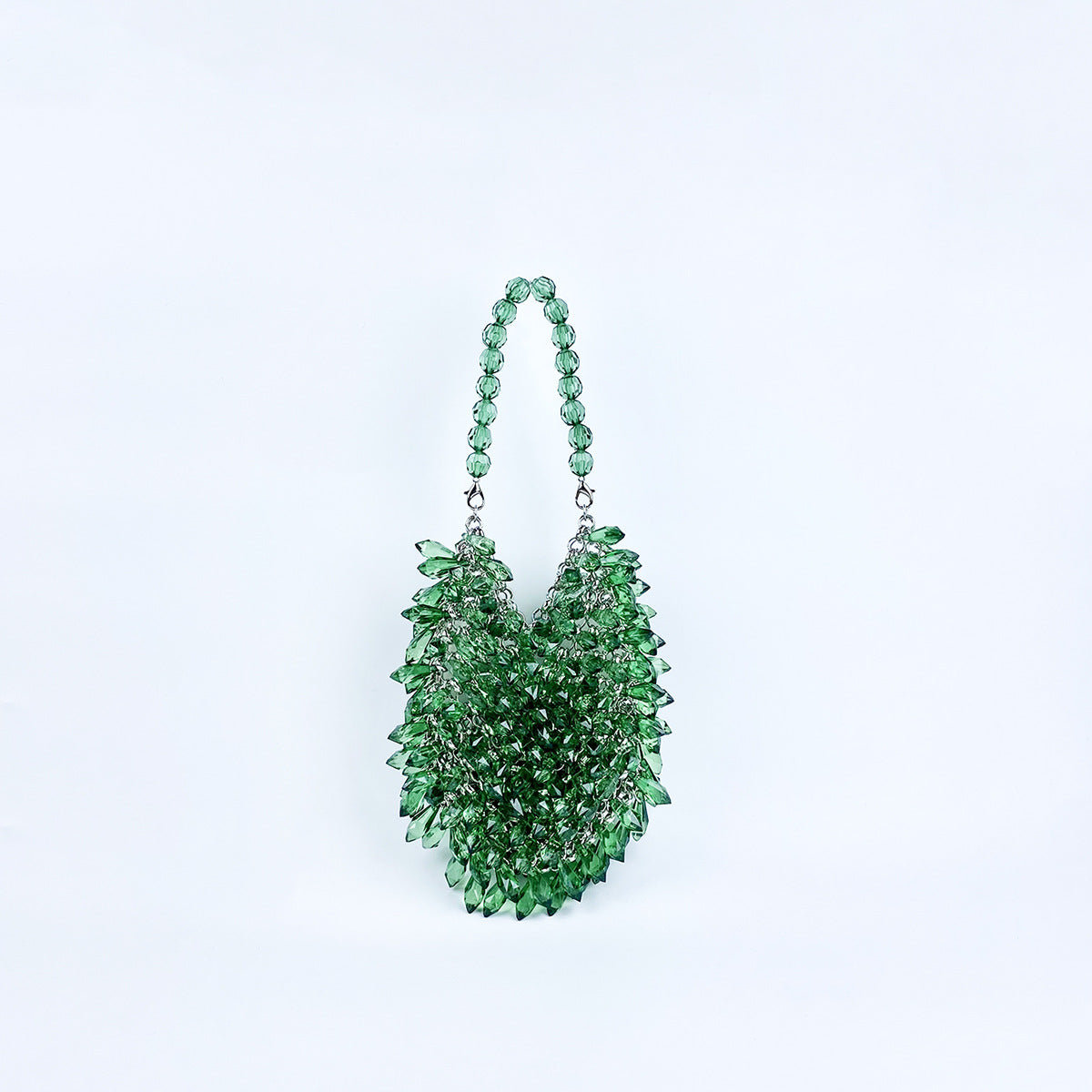Niche Handmade Acrylic Solid Color Beads Women Portable Water Drop Bag High Sense Dinner Bag