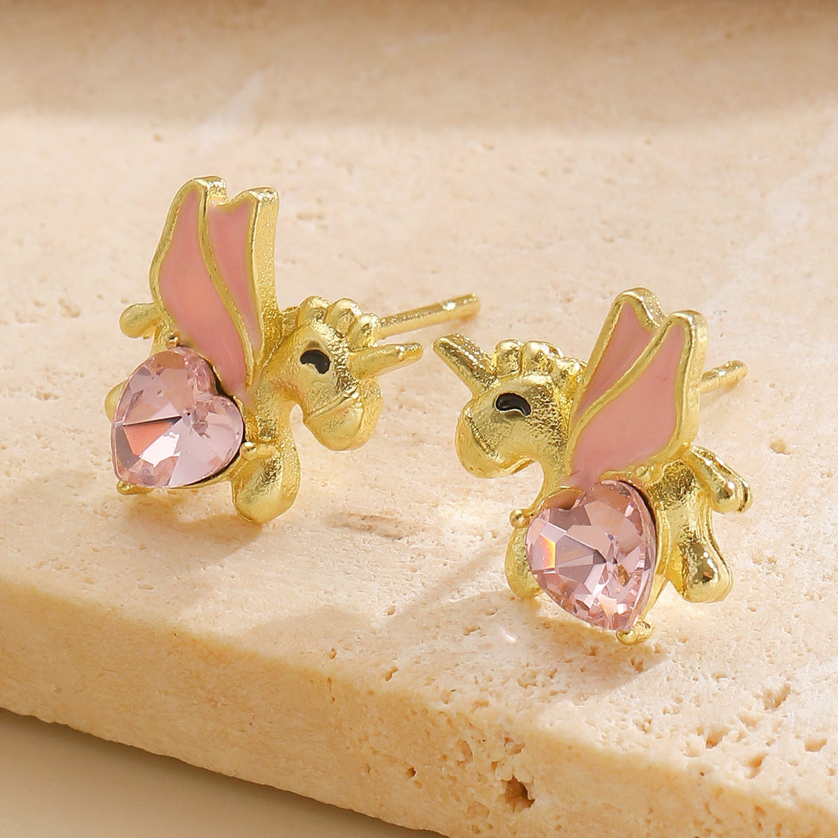 Luxury Festive Pony Stud Earrings Lucky "Rich Immediately" Fashion Earrings