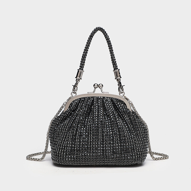 Dinner Bag Diamond Armpit Handheld Clip Bag Trendy One Shoulder Crossbody Bag