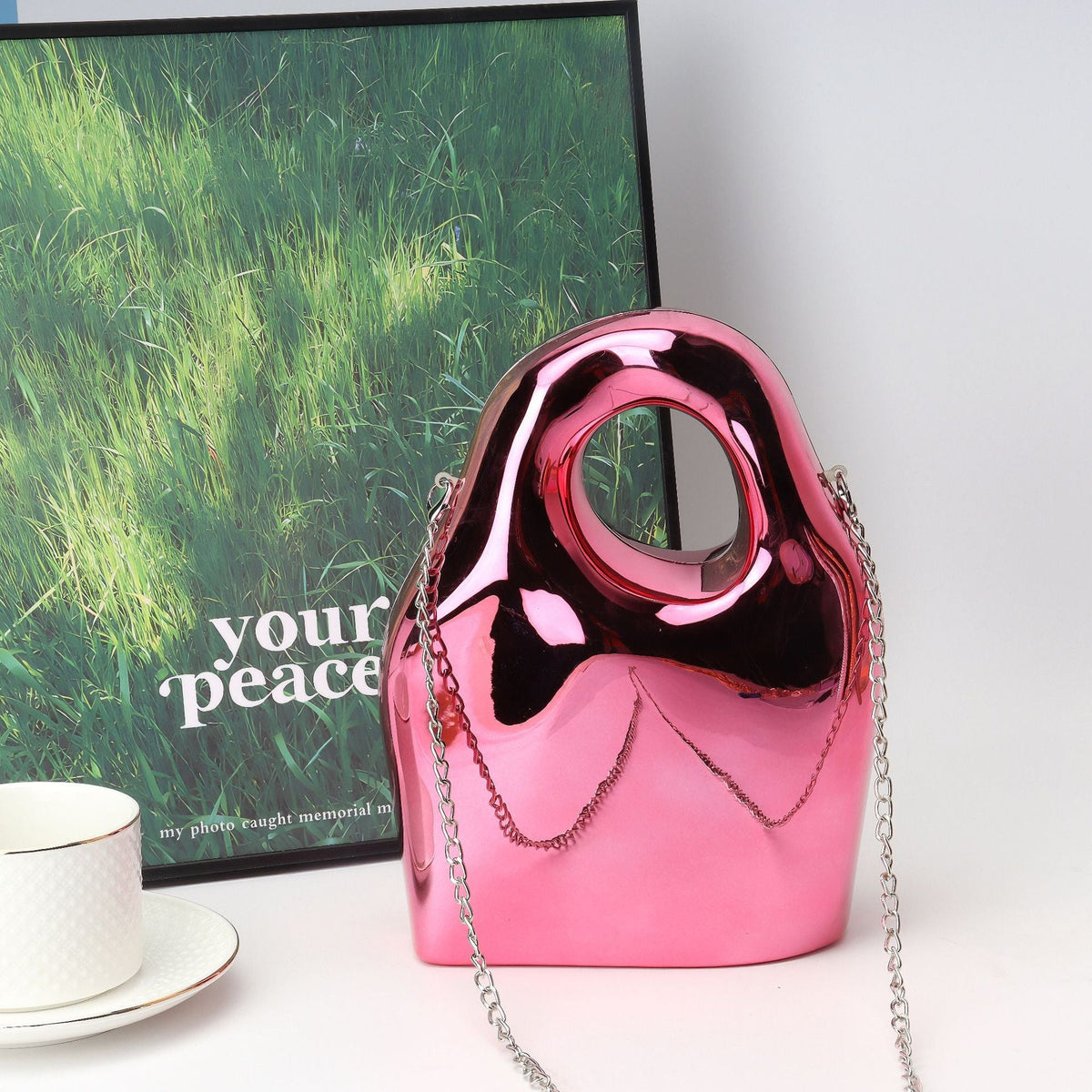Bucket Acrylic Dinner Bag, Ladies Bag Underarm Bag, evening Purse, Evening Bags for Women Formal