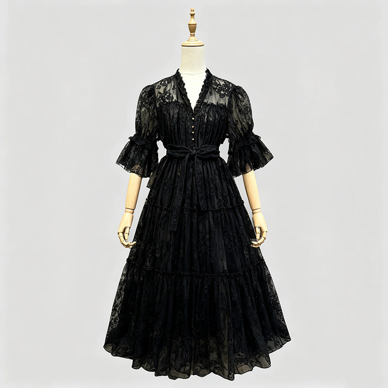 Artistic Retro Affordable Luxury Maxi Dress Summer Elegant Embroidered Loose High End Dress Women