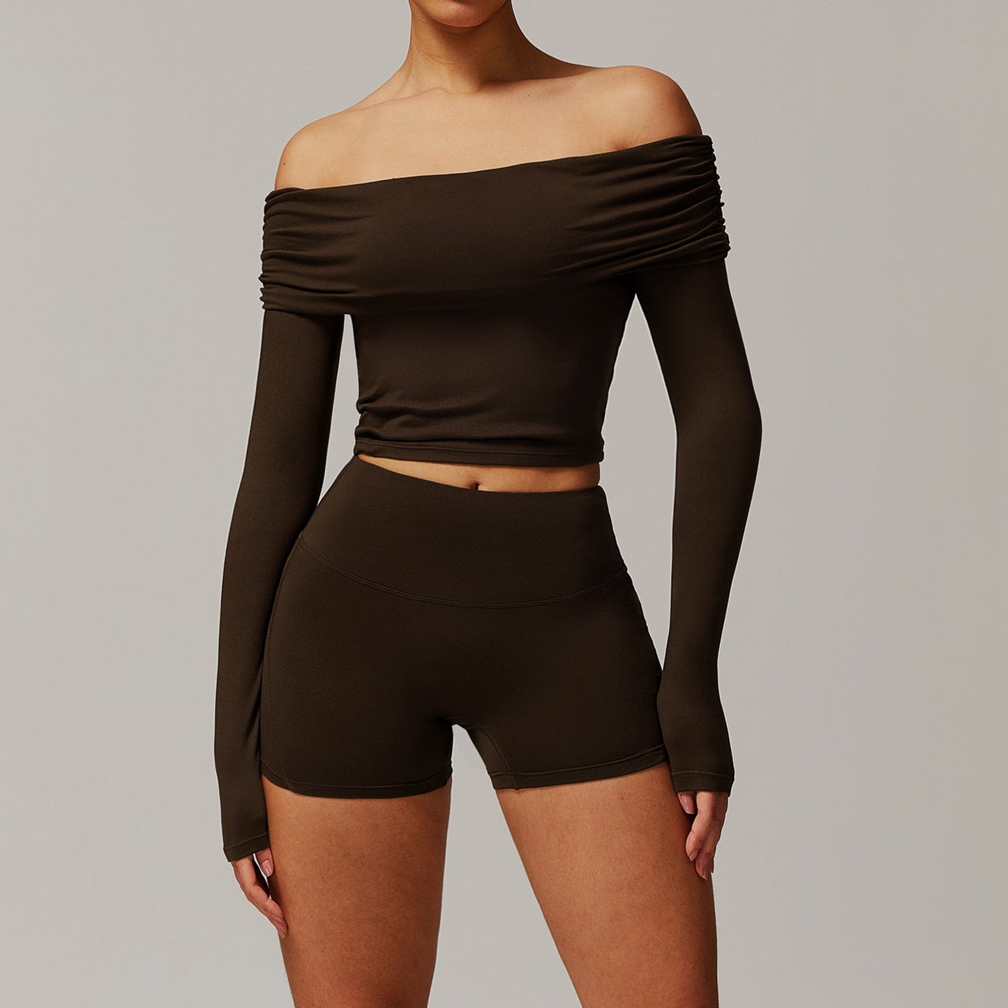 Sollinarry Brushed Yoga Women Casual Comfortable Yoga Clothes Running Exercise Workout Outfit