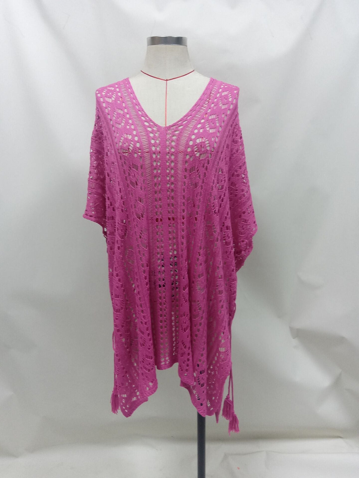 Summer Bikini Sun Protective Blouse Hollow Out Cutout Split Sexy Beach Dress for Women Crochet hook Crochet hook Crochet hook