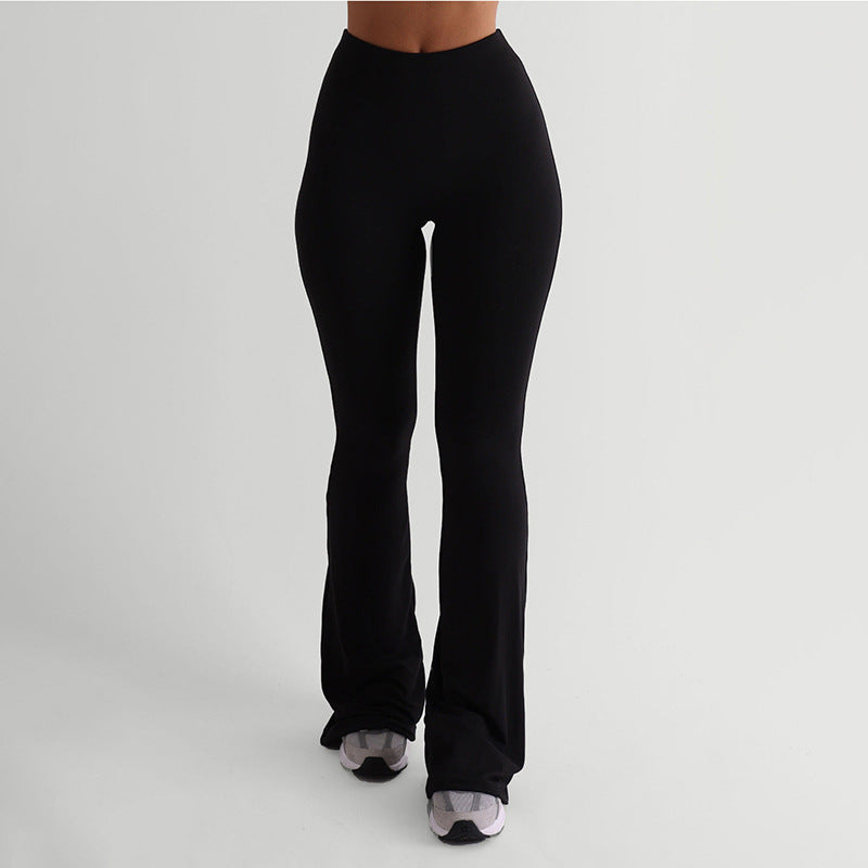 Autumn Women Fashionable Sexy Fitted Boot Cut Casual Trousers