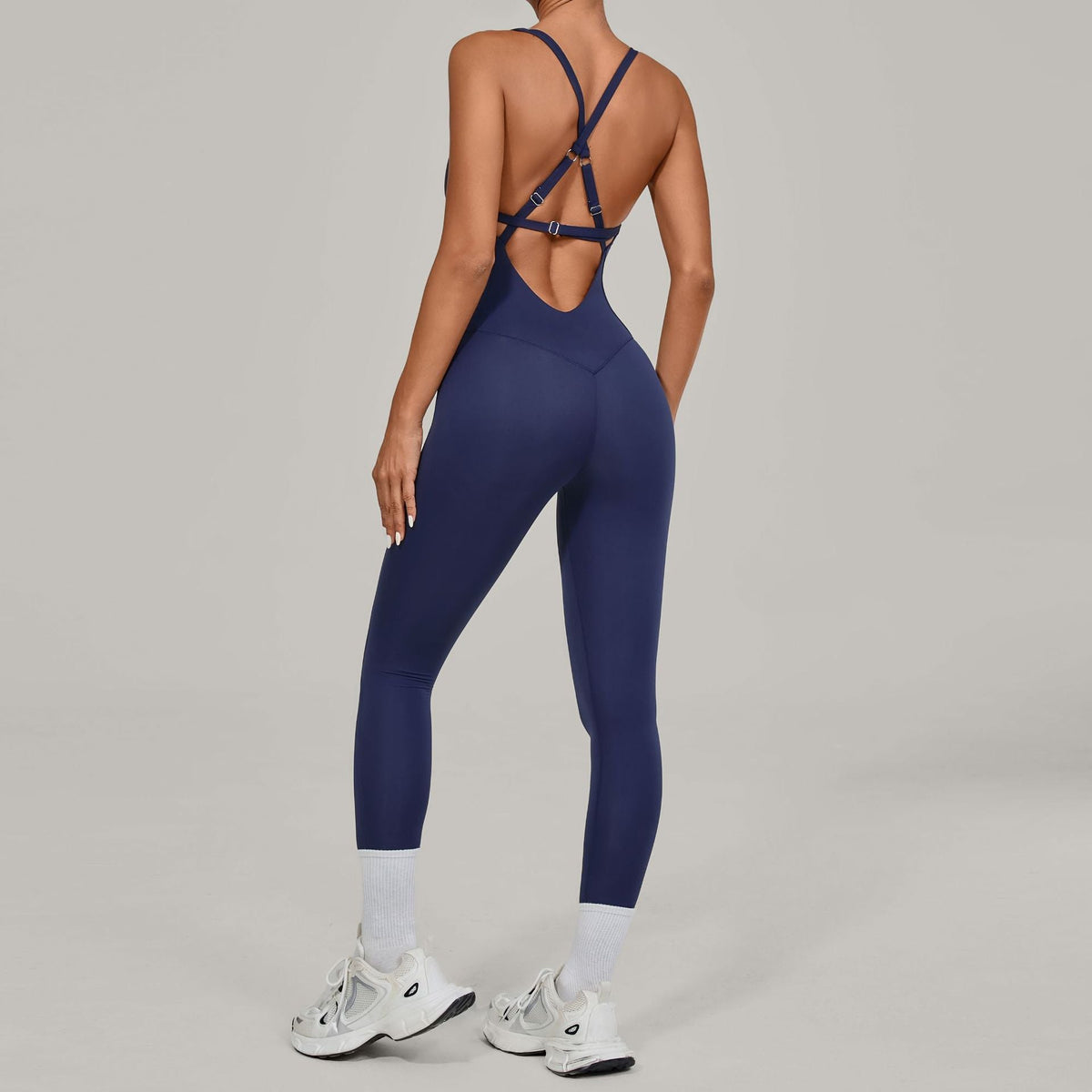 Adjustable Shoulder Strap Yoga Bodysuit Women Dance Beauty Back Tight Sports Fitness One Piece
