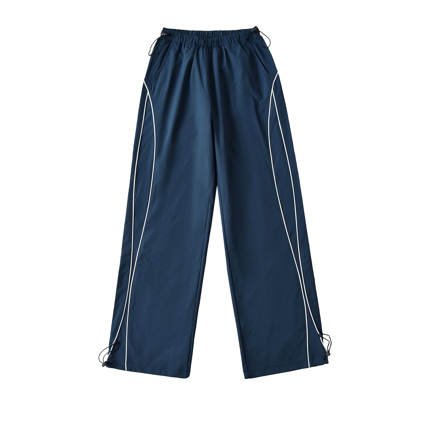 Sports Straight Casual Pants Women Summer Sexy Loose Slimming Drawstring Ankle Tied Wide Leg Pants